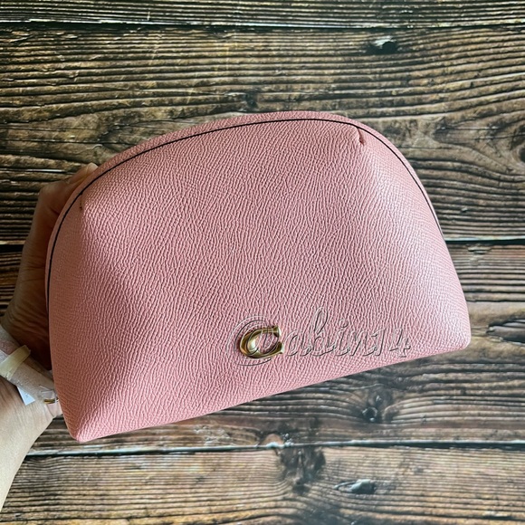 NWT Coach Dome Shaped Leather Cosmetic Case Julienne 17 - Picture 5 of 5